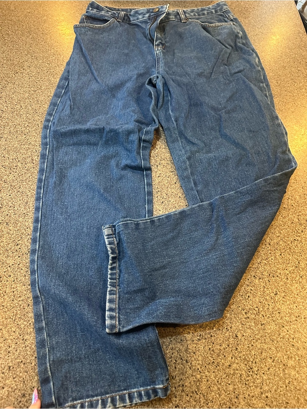 Classic Straight-Leg Blue Jeans